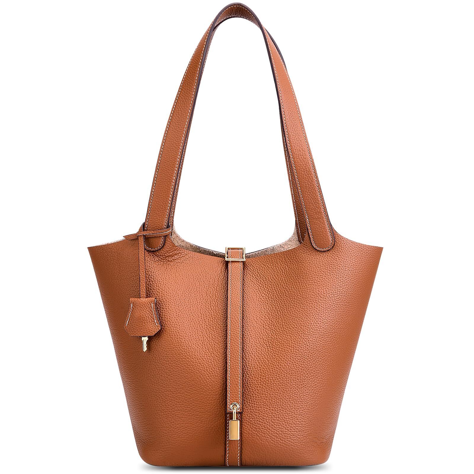 8822 Designer Leather Bucket Bags : Large Trendy Leather Tote Purses - Best
